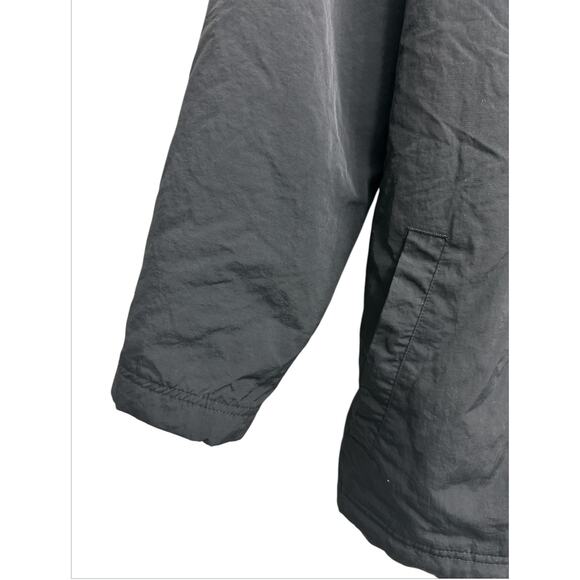 EMPYRE Black Sherpa Lined Windbreaker Outdoor Jacket drawstring Men size Large - Picture 2 of 8